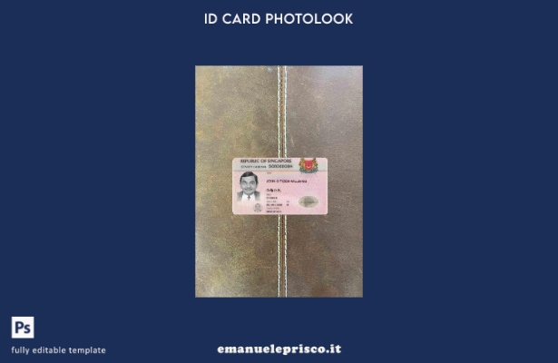 modello FRONTE photolook ID Singapore stile verificato (aggiornato).